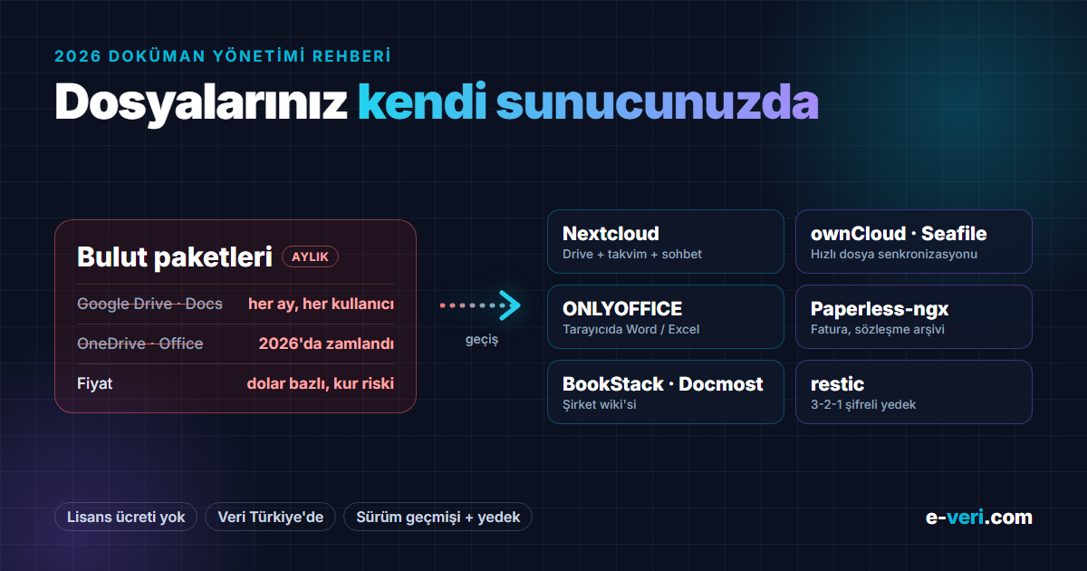 Google Drive ve OneDrive yerine