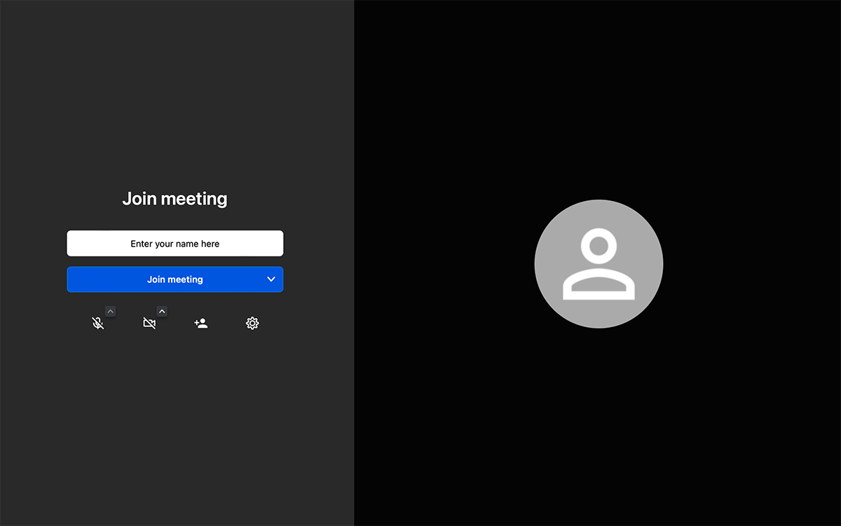 Jitsi Meet toplantıya katılma ekranı