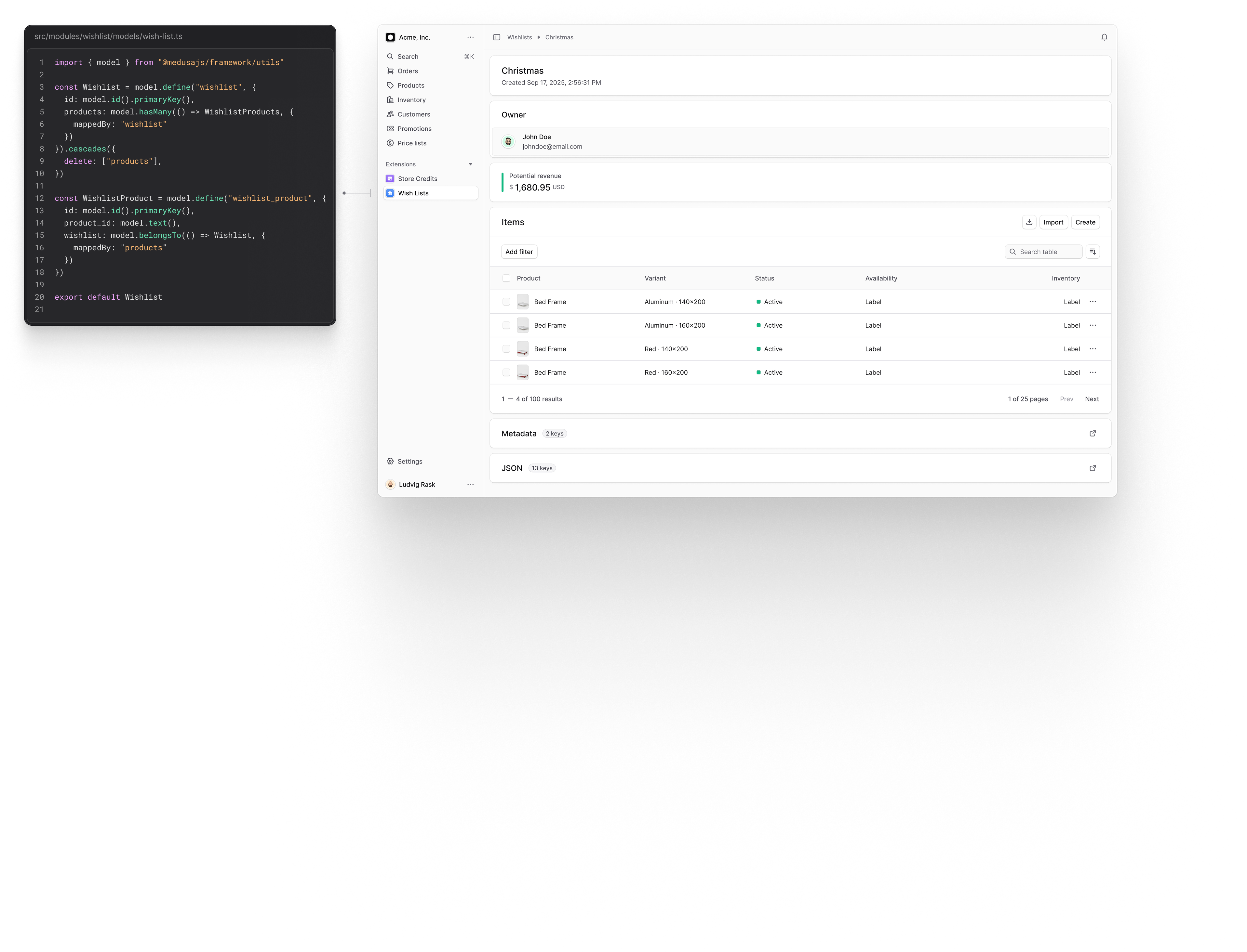 Medusa geliştirme çatısı (framework)