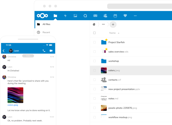 Nextcloud platform tanıtım görseli